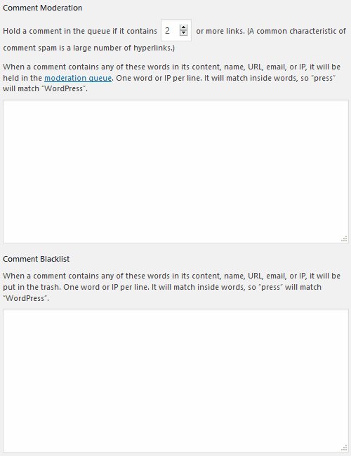 Moderating Comments - Configure Website, Comment Moderation