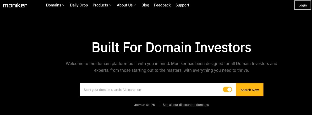 Platform to focus on domain name investors — Moniker relaunches