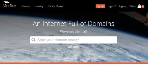Take over Alpnames domain names — Moniker to