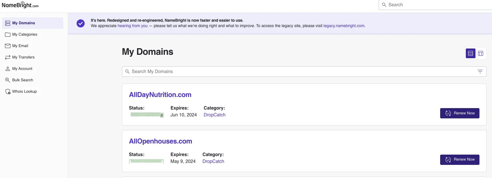 NameBright gets a makeover