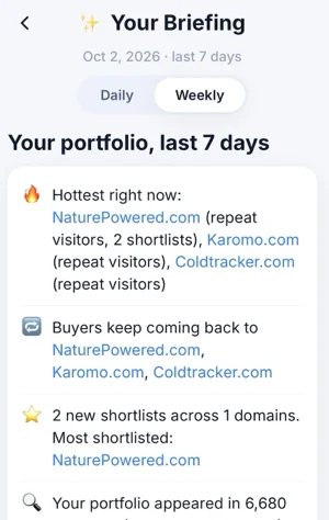 Fresh Atom app makes it easier to respond to domain offers