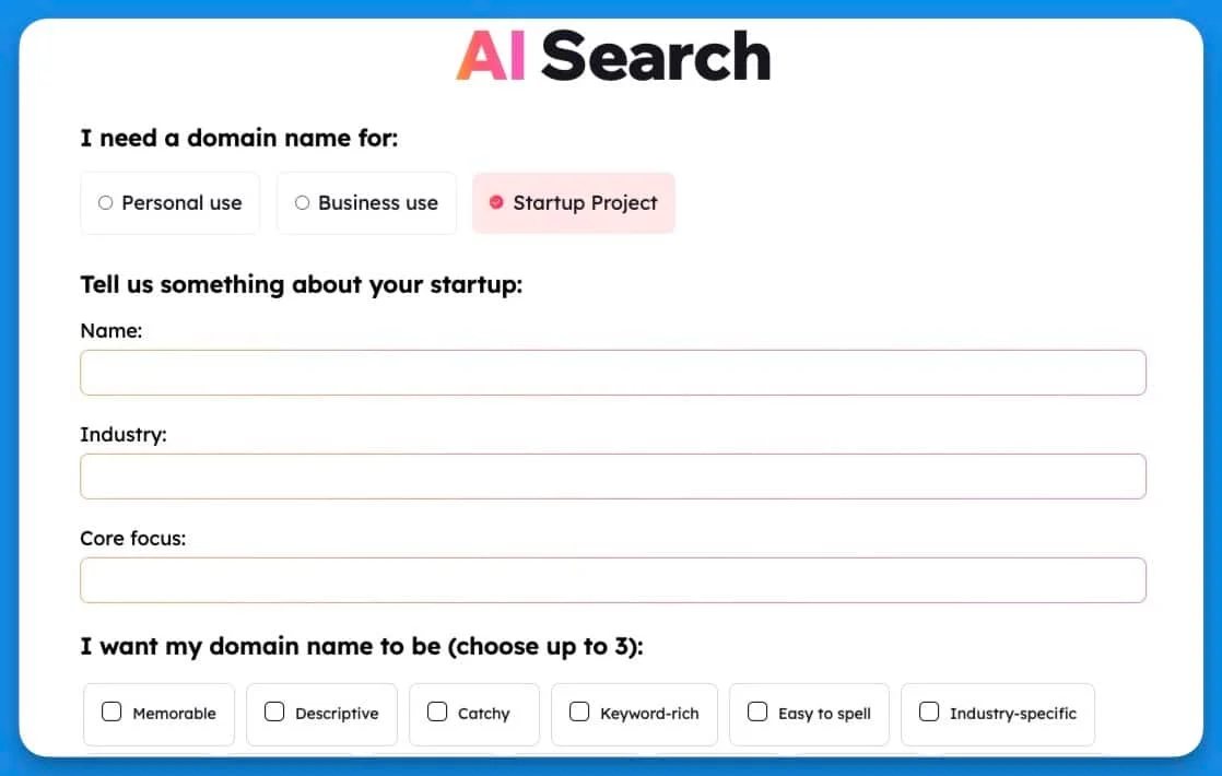 Fresh firm aims to speed up AI-powered domain name search
