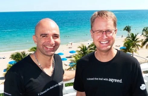 Ammar Kubba and I sporting our Agreed t-shirts at the TRAFFIC conference in Ft. Lauderdale.