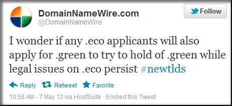 Fresh TLD Battle: .Eco vs. .Green