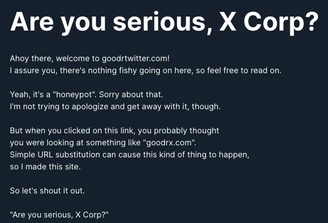 Latest x.com transition is another fumble — Oops. Twitter’s