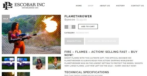 Posthumously gets his domain name — Pablo Escobar
