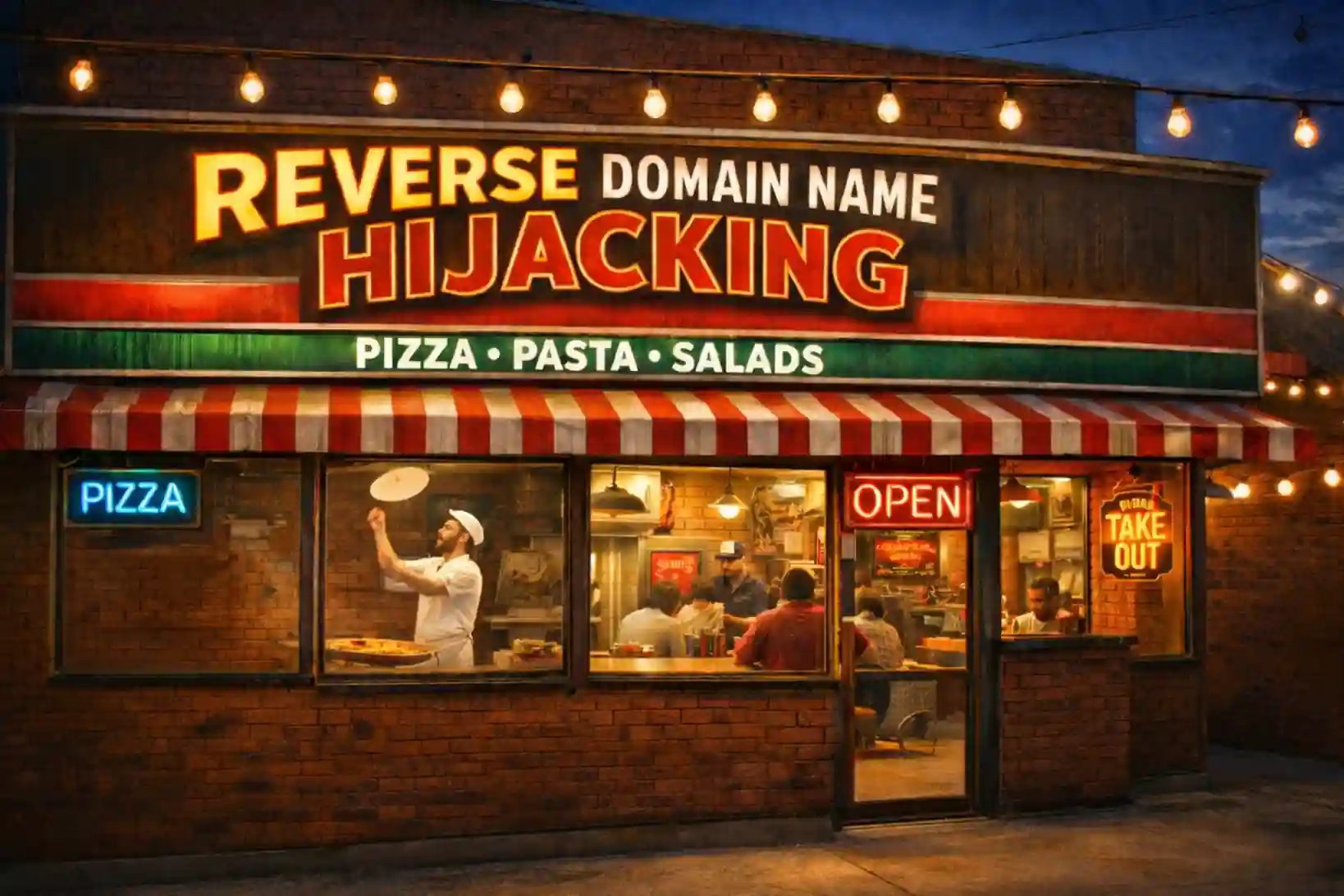 Cybersquatting claim gets tossed — Pizza restaurant’s