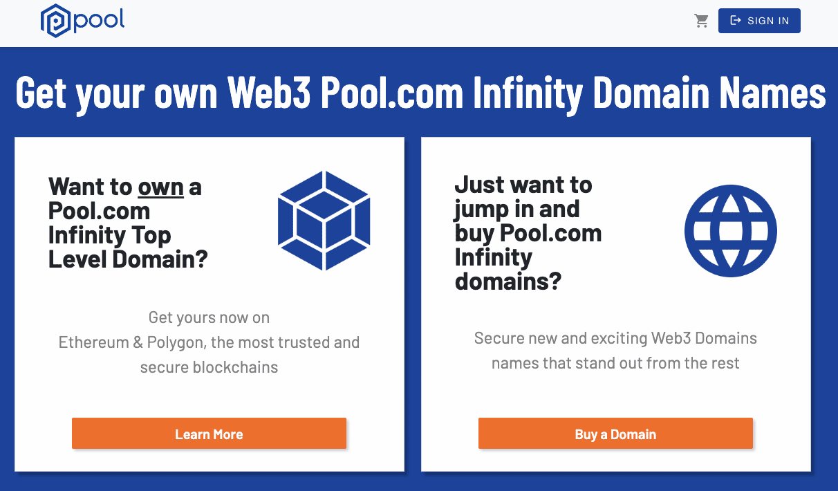 As web3 domains business — Pool.com relaunches