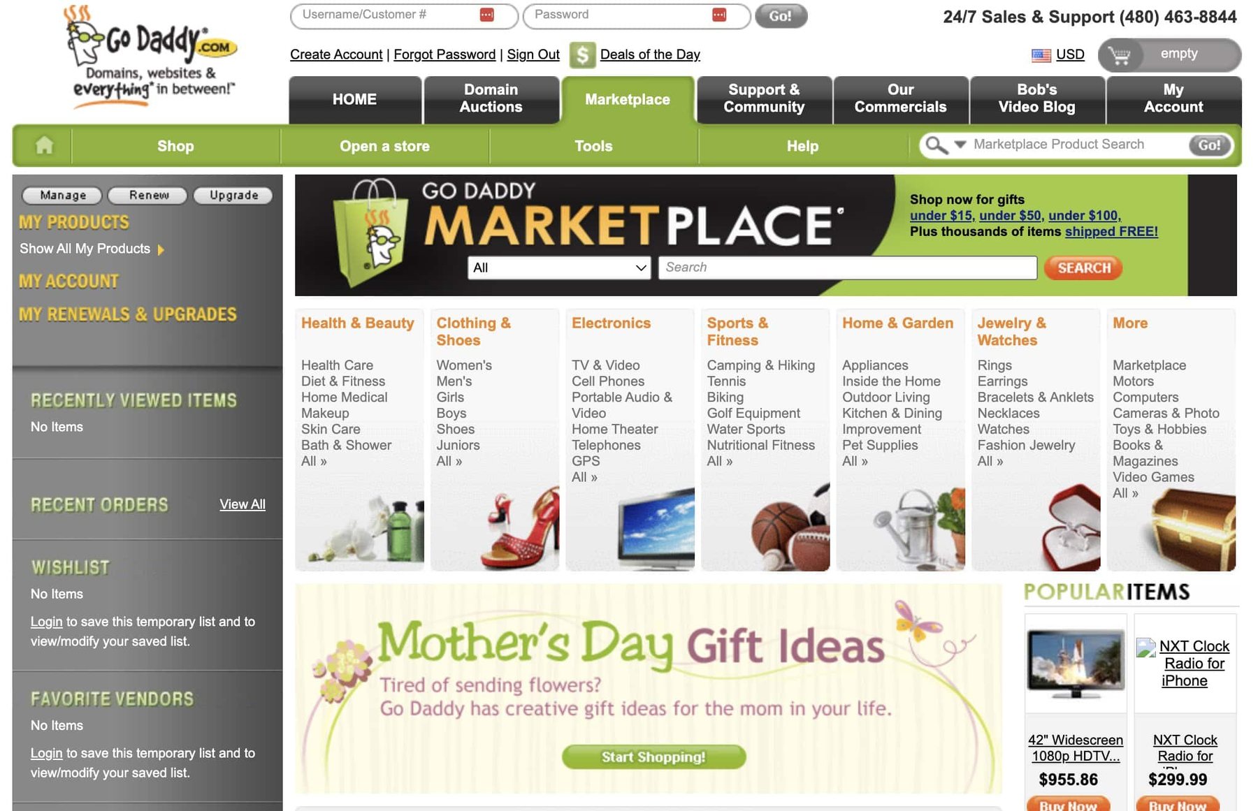 Time GoDaddy tried to compete with eBay and Amazon? — Remember that