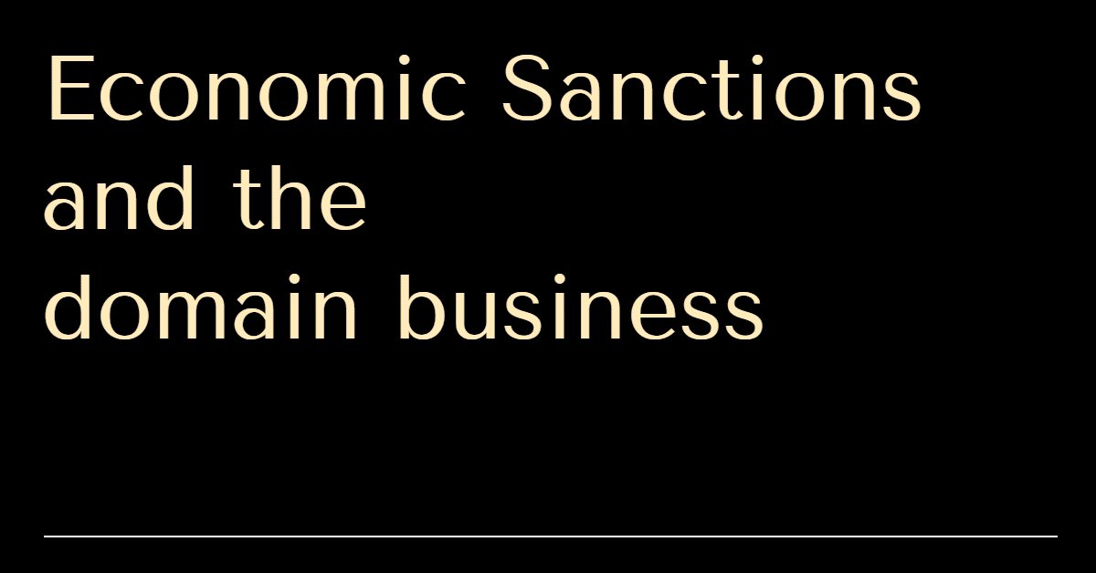 Domain trading with Russia, Belarus — Sanctions impact