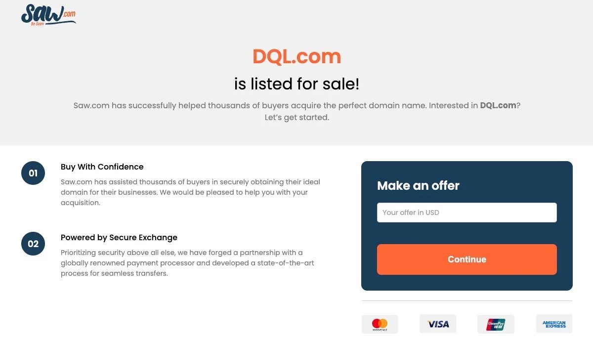 Saw.com lander ahead of customizations