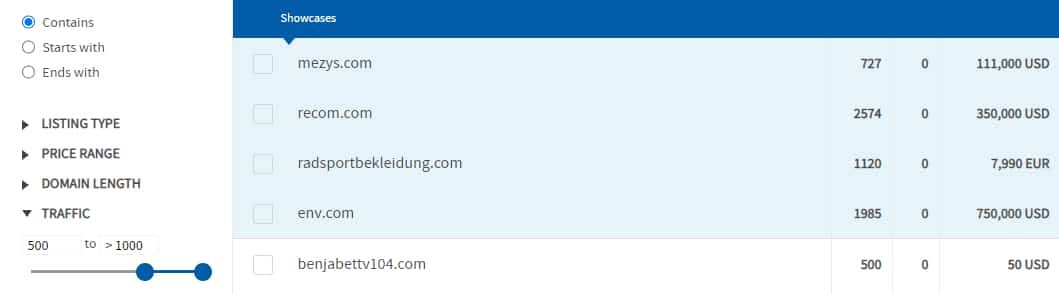 Traffic search feature for domains — Sedo adds