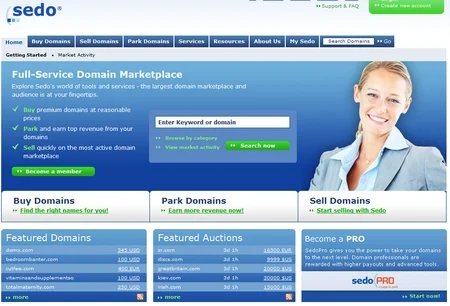 Site Redesign Goes Live — Sedo Web
