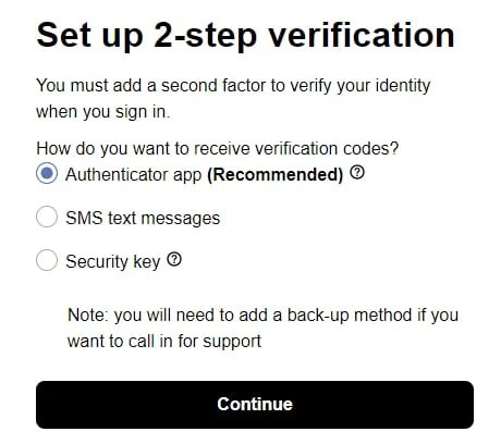 Two-factor authentication on your Afternic account — Set up
