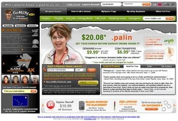 But How Would Bob Vote?: Site Parodies Sarah Palin and GoDaddy