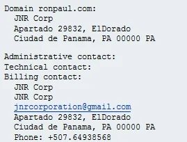 Some funny things regarding that RonPaul.com domain dispute…