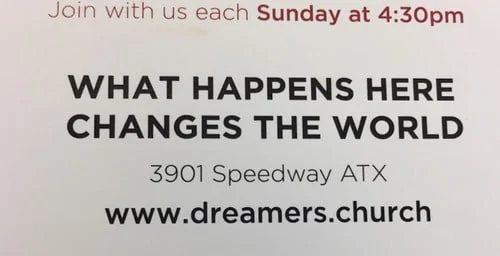 Flyer for dreamers.church