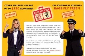Bags BagsFlyFree.com domain name — Southwest Airlines