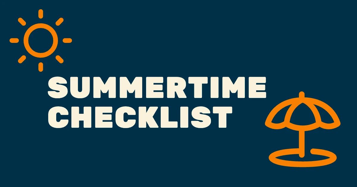 Summertime domain to-do list