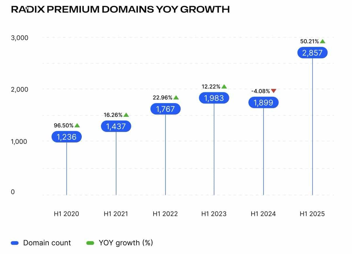 Banner start to year for Radix premium domains — .Tech propels