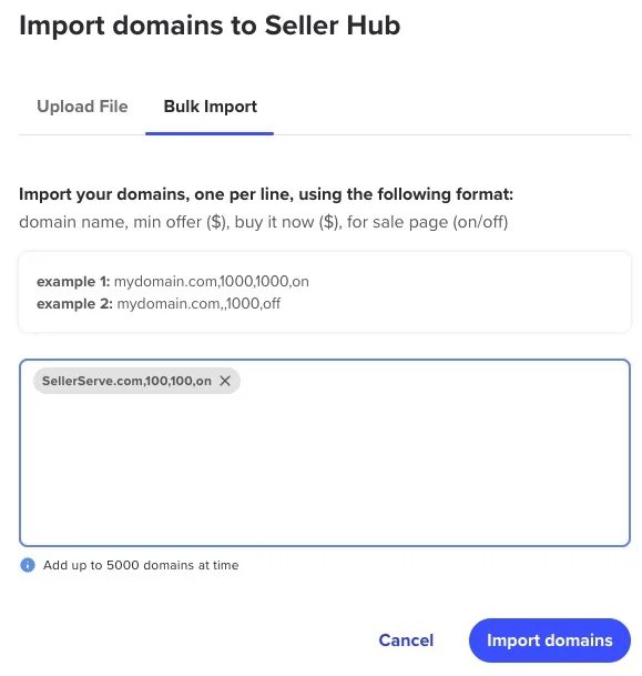 SellerHub listing process