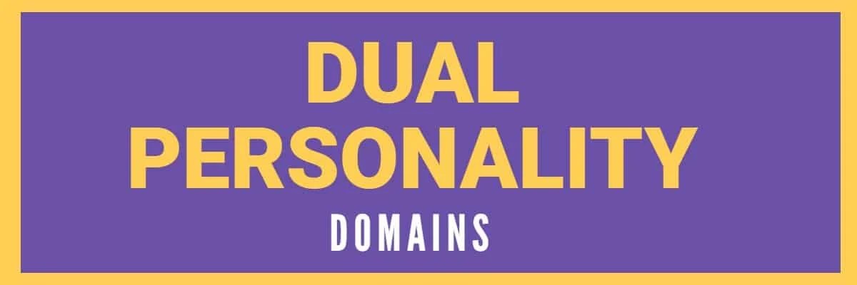 Of dual personality domains –- sequel — The beauty