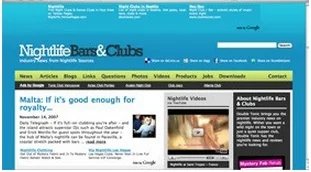 Example of a site built with the early EvoLanding system.