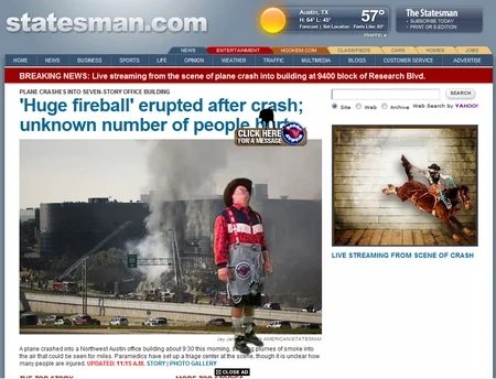 With Putting Ads Over Content (During a Plane Crash) — The Problem