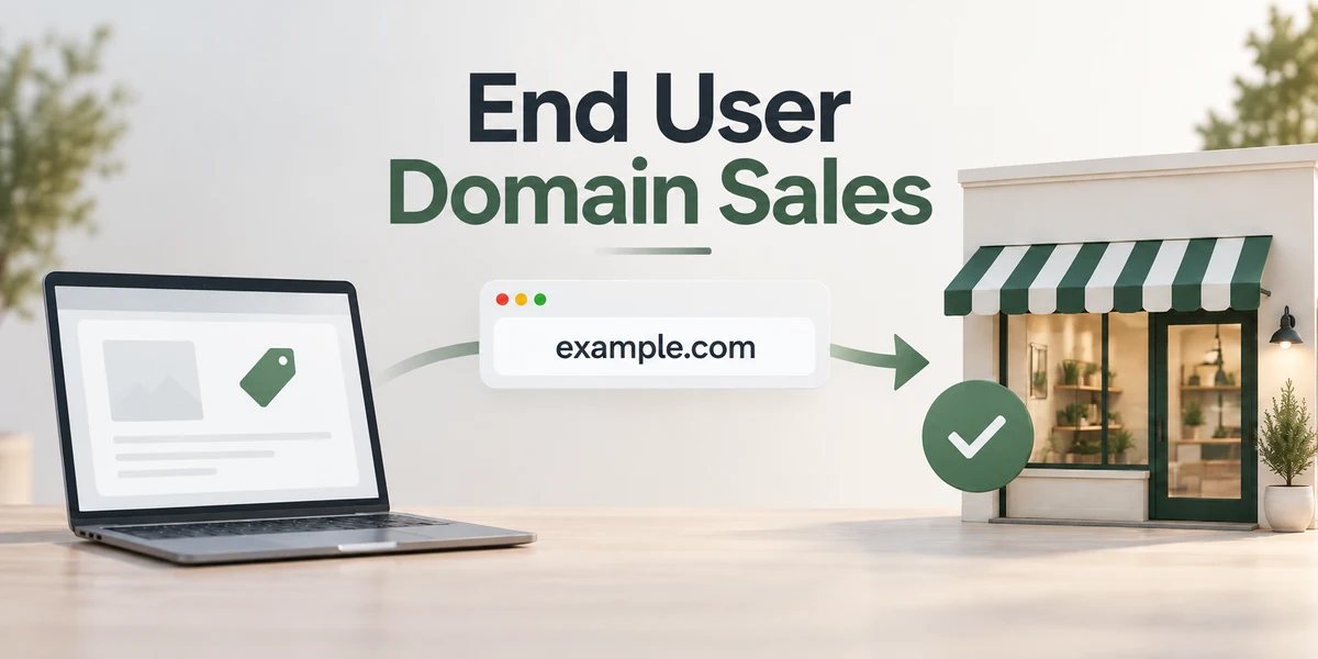This stretch’s end user domain name sales