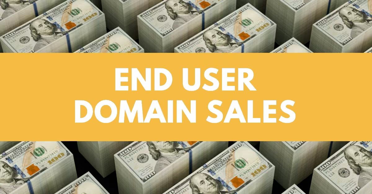 This stretch’s Sedo end user domain name sales
