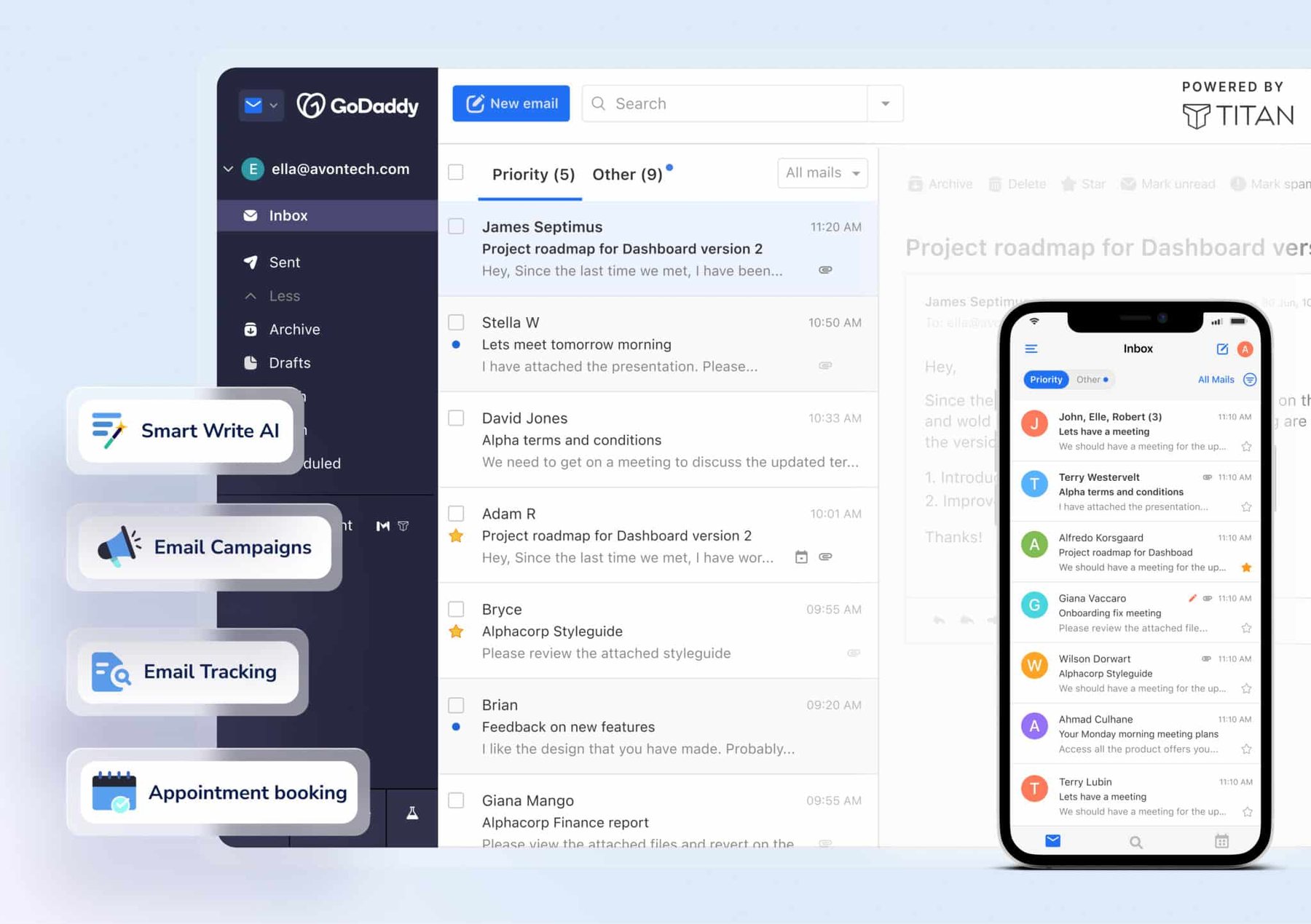 Titan email product