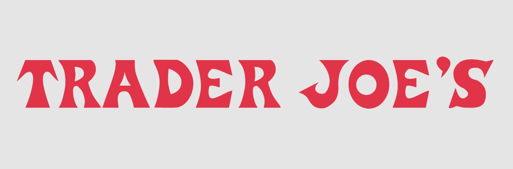 Trader Joe's logo written in red font