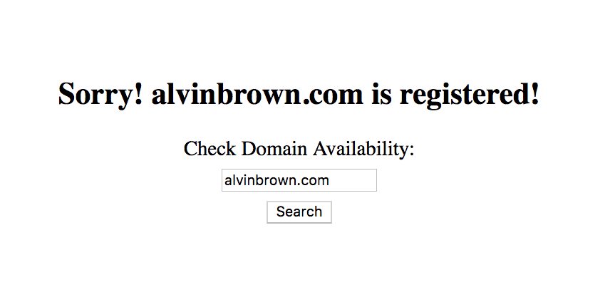 GoDaddy API Not Available Domain Search Feature