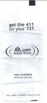 Name Observations on a Plane Trip — Two Domain
