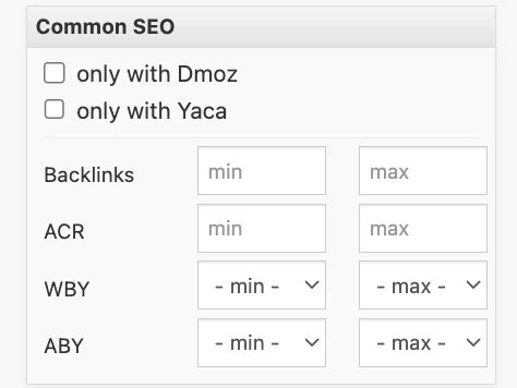 Using “Common SEO” on ExpiredDomains.net — Understanding and