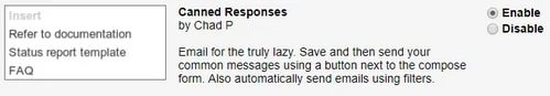Responses to make common emails faster in Gmail — Used Canned