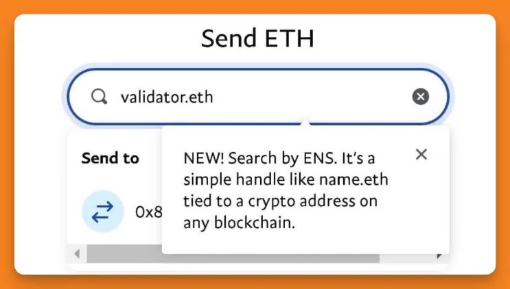 PayPal integrate Ethereum Name Service addresses — Venmo and