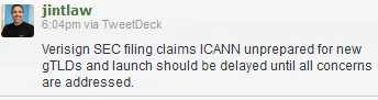 Verisign to ICANN: not ready for fresh TLDs