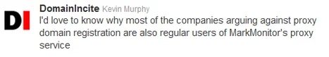 Even the Fortune 500 use it. — Whois privacy.