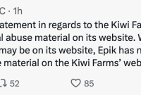 Epic Backpedals on Kiwi Farms Stance
