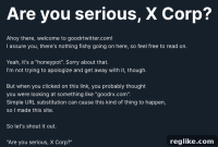 X.com Transition Stumbles Again