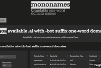 Mononames Unlocks 52 More Domain Categories