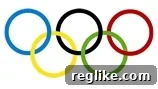 olympics Olympic rings logo against a blue sky, symbolizing the global reach and importance of the Olympic Movement in the digital age.