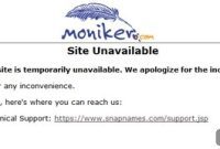 Outage Hits Moniker Domain Registrar’s Website