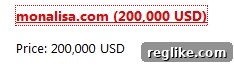 monalisa monalisa domain sale