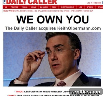 keith olbermann domain daily caller Keith Olbermann domain now redirects to The Daily Caller
