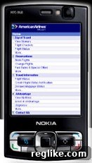 American Airlines Stays Grounded with .Com for Mobile Experience 2 American Airlines Mobile Site on a Smartphone