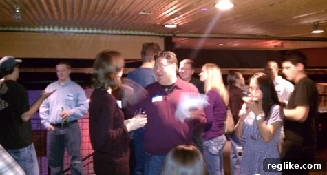 Domainer networking over margaritas at Iron Cactus Austin
