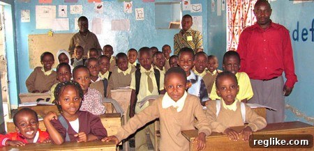 Cheti School Children Children of Cheti School in Tanzania learning