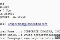 CSC’s Lax Enforcement of WHOIS Accuracy